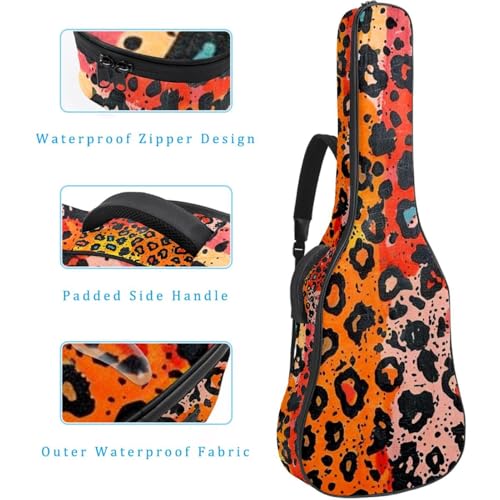 Housse pour guitare électrique et basse léopard anti-rayures - 4