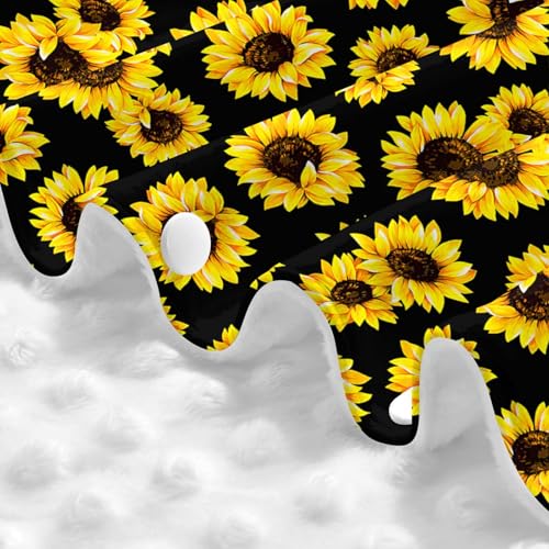 Image of Sunflower Baby Car Seat Canopy Cover 39x27.5 Inches Multi Use Nursing Cover for Newborn Car Seat Canopy Mom Nursing Breastfeeding Covers Newborn Shower Gifts