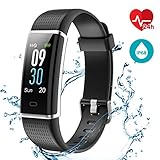 【Función múltiple】: 24 horas dinámicas Monitor de frecuencia cardiaca (continua y automática), RTC, podómetro, distancia, calorías quemadas, monitor de sueño, alerta SMS, recordatorio sedentario, alerta de llamada (nombre del llamante y identificador de llamadas) Compartir datos (También puede compartir sus datos de actividad diaria con el círculo social en línea), Sentido de la muñeca, Control remoto de la cámara, Visualización del tiempo, Visualización del reloj (12h/24h)