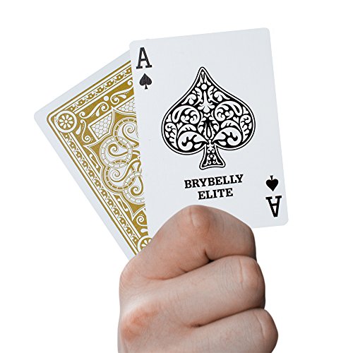 Brybelly Elite Medusa Back Casino-Quality Playing Cards, Gold #TOP3