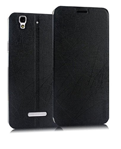 Image of Heartly Premium Luxury Pu Leather Flip Stand Back Cover Case For Micromax Yu Yureka /Yureka Plus Cyanogenmod - Best Black