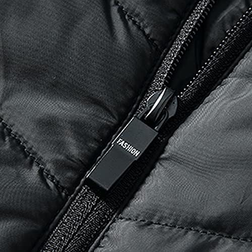 Heated Gilet Heated Vest Heated Body Warmer Downs Coat for Men Zipper Washable Coat Solid Outdoor Warm Heated Men's Hooded Vest Jacket With Pockets Active Men's Coats Jackets Jackets And for Men