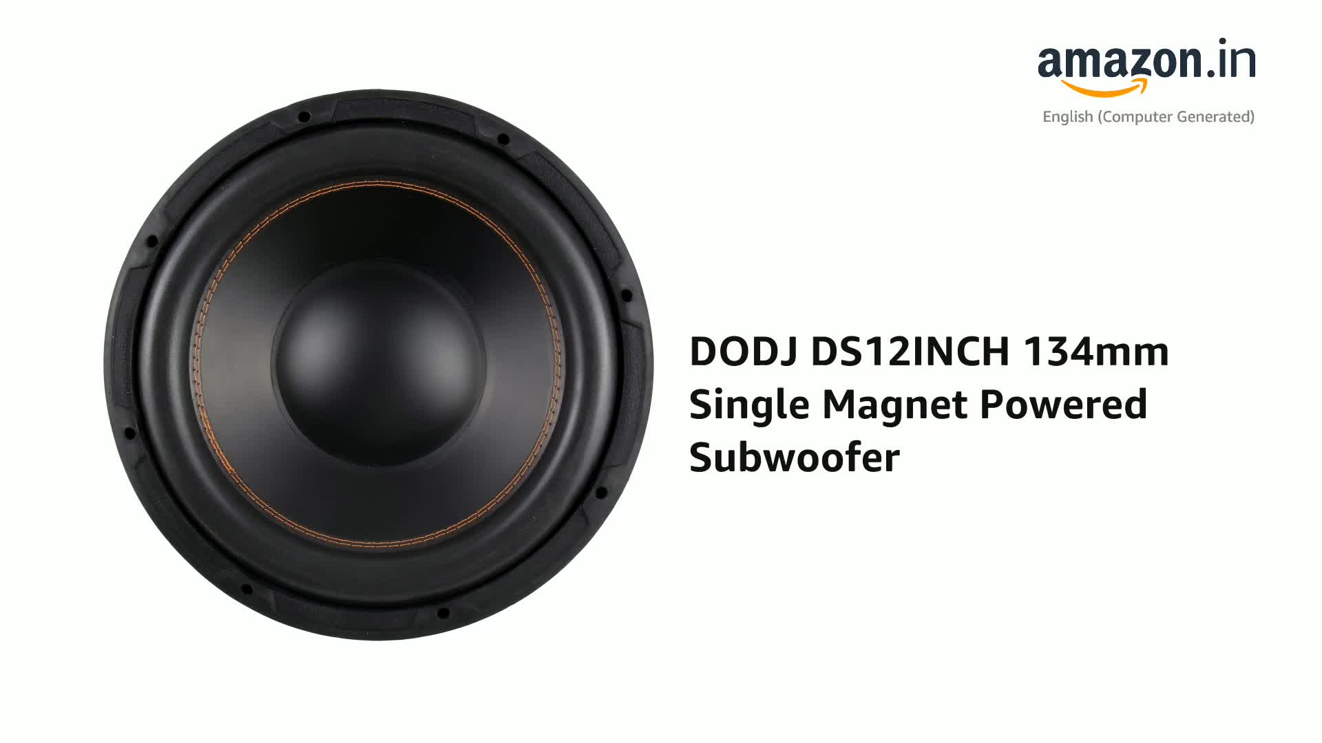 DODJ DS12INCH 134mm Single Magnet Powered Subwoofer (2400w) Price