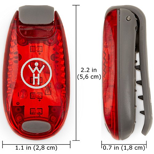 Led Safety Light 2 Pack - Nighttime Visibility For Runners, Cyclists, Walkers, Joggers, Kids, Dogs, Relays & More - Clip To Clothes Strap To Wrist, Ankle, Bike, Collar, Or Just About Anywhere! #TOP3