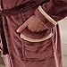 Bata de Pijama de Franela para Hombre Bata de baño Bata de...
