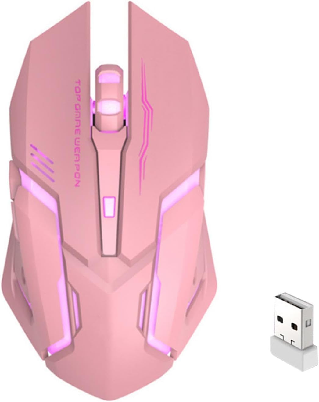 COMPUTER MOUSE - Contoured Energy Saving Device, Ambient Glow Display | Wireless USB Peripheral With Hexa Silent Switches, Digital Input Adaptable For Systems, Main