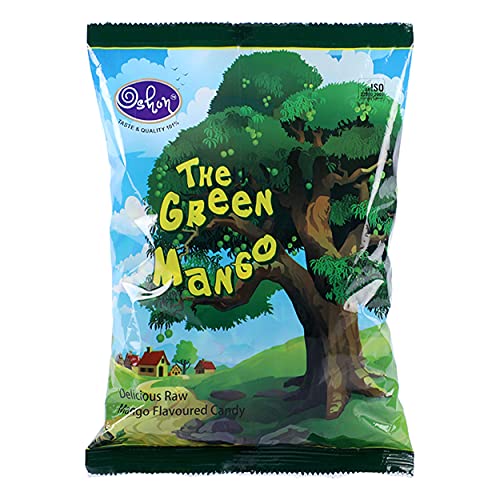 Oshon Green Mango Delicious Flavored Raw Mango Candies - 400g Pouch