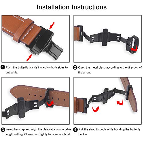 Cinturino per Apple Watch 42mm Pelle, Myada