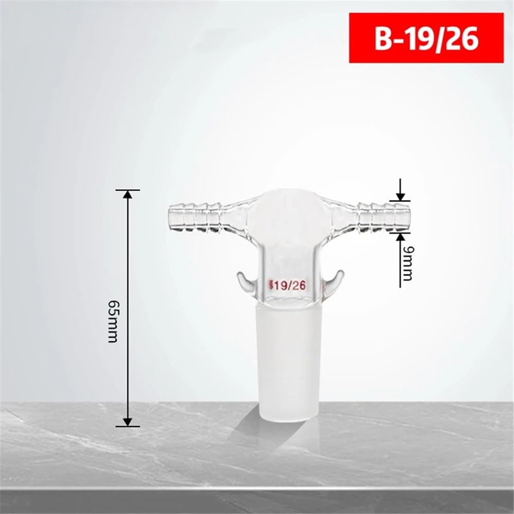 Sprzęt do przyrządów laboratoryjnych 19#/24#/29# szklana kolumna laboratoryjna podwójna dysza głowica ciśnieniowa interfejs przewodnik wtyczka (B 19-26)