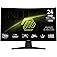 MSI MAG242C Curved Gaming Monitor, 1920 x1080(FHD), VA, 1ms, 180Hz, Freesync Premium, HDMi, DP Port, Tilt