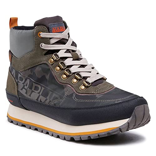 NAPAPIJRI 71FC11 Camouflage Verde Scarpe uomo scarponcino Lacci winterproof 45