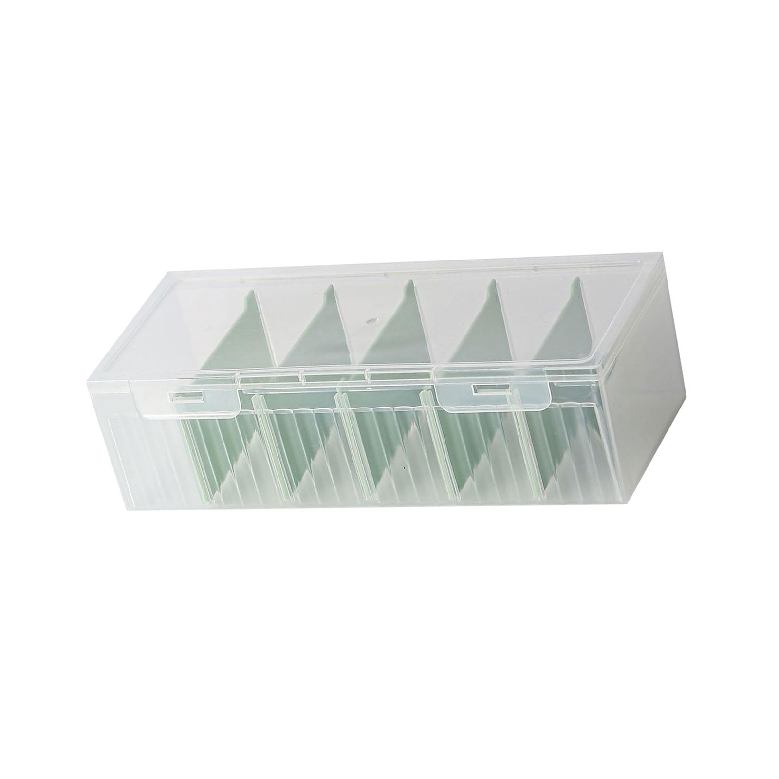 HDOYTXXM Clear Card Box Cover Included Adjustable Sections for Organizing Business Cards Flashcards Collectibles Adjustable Box