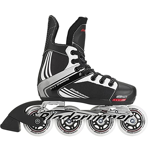 Bladerunner by Rollerblade Dynamo Jr Size Adjustable Hockey Inline Skate, Black and Red, Inline Skates , Size 4 - 7 by Rollerblade - Image 3
