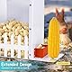 2 In 1 EichhöRnchenfutter,HäNgendes EichhöRnchenfutter,Metall-EichhöRnchenfutter FüR Im Freien,EichhöRnchen Picknicktischfutter,EichhöRnchen Corn Cob Feeder FüR Garten Im Freien(Orange)