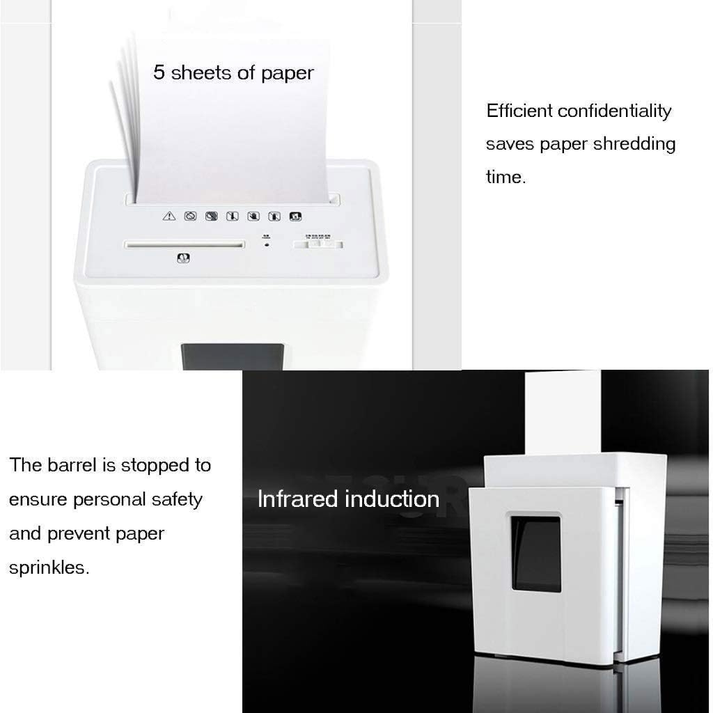 Paper Shredder - Small Portable Office Waste Paper Commercial Electric Large Paper Shredder