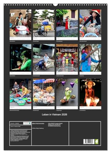 Calendrier Vietnam 2026 CALVENDO de qualité supérieure DIN A2 impression haute définition - 7