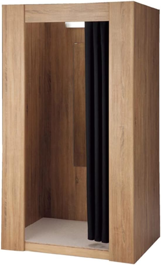 木製フィッティングルーム W117cm ラスティック柄 1台 ※カーテン