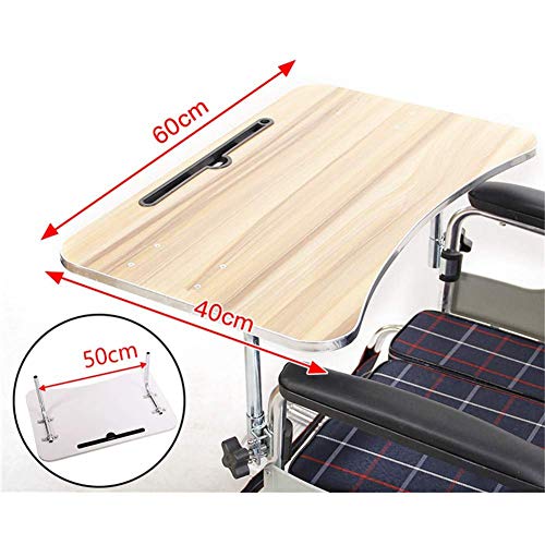 Nachen Wood Wheelchair Lap Tray,Wheelchair Table,Universal Trays Desk Fit For Manual Powered Or Electric Wheelchairs For Disabled Eating Rest #TOP5