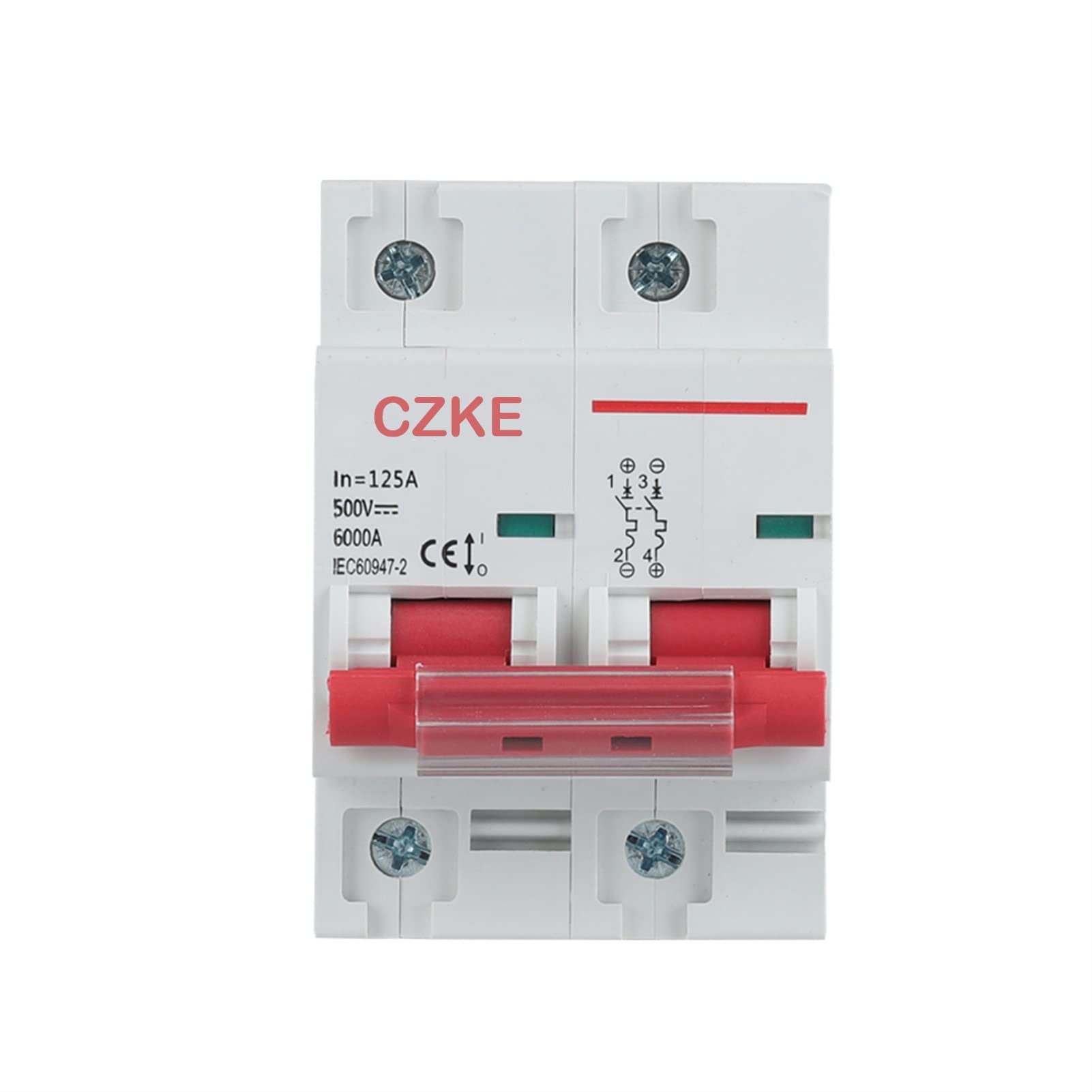 Disjoncteur miniature KLVN DC500V 2P pour éviter les surcharges de courant 80A