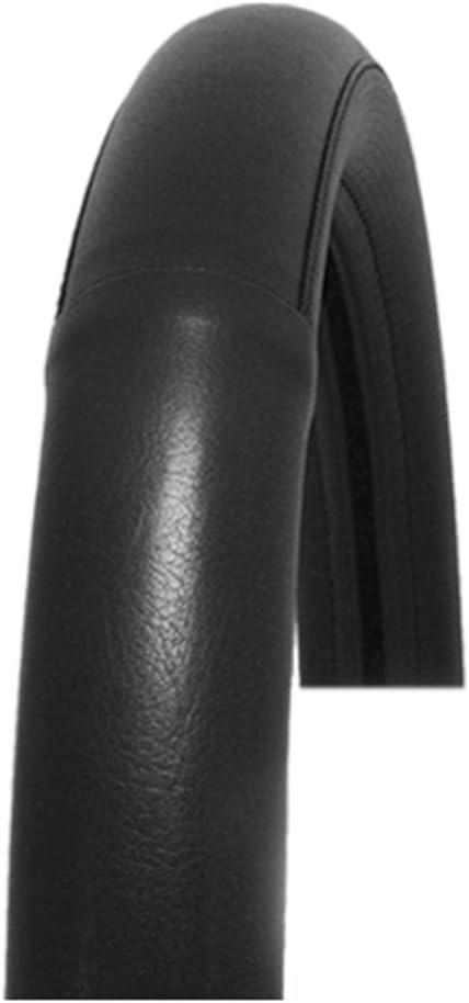 GG Grand General 54005 Black 18" Deluxe Steering Wheel Cover, Black w/black stitching - Image 3