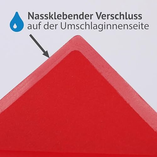 PresentFill 50er Set blanko Falt-Karten inkl. Briefumschläge ohne Fenster Beige Creme I Klappkarten DIN A6 I Umschläge C6 I Made in Germany I 100% Recycling Kraftpapier I Blauer Engel zertifiziert