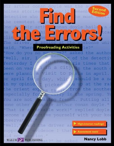 Amazon.com: Find the Errors!: Proofreading Activities: 9780825137242 ...