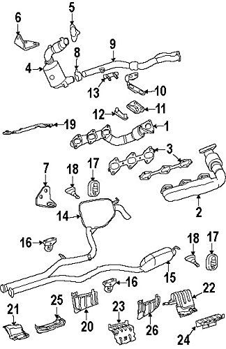 Mercedes-Benz 219 492 00 80, Catalytic Converter Gasket