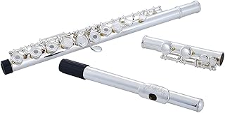 flute Flute Wind Instrument 16-hole C Key Silver-plated E Key Split Hole Performance Test