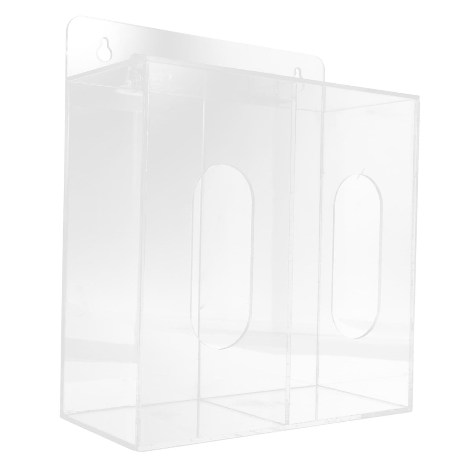 iplusmile 4piezas Dispensador De Guantes Desechables y Organizador De Pared Compartimentos Caja De Almacenamiento Acrílica Para Guantes y Solución Práctica Para Laboratorios y Hogares