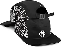 Boné Five Panel Anth.co Swag Style Skatista Com Aba Reta Fitão Ajustável Cor:Preto