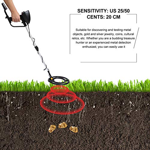 Detector de metal portátil de alta sensibilidade Tehaux para detector de metais subterrâneos para es