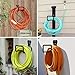 BIJOKETTEN Garden Hose Holder, Wall Mount Hose Hanger Heavy Duty Organizer for Water Hoses Metal Hook Wall Mounted Rack for Hoses Storage, 1 Pack
