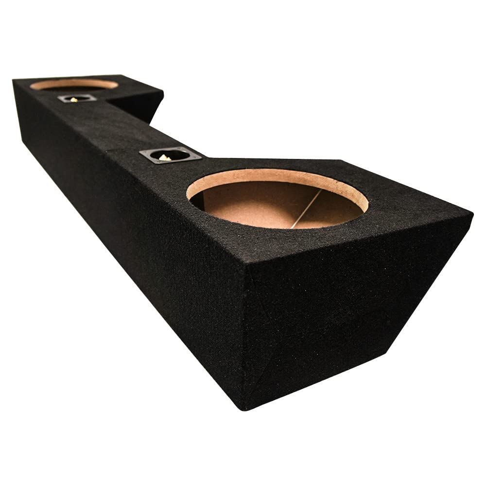 Kicker 43C104 - Caja doble cargada de 10 pulgadas para Dodge Ram Quad Cab