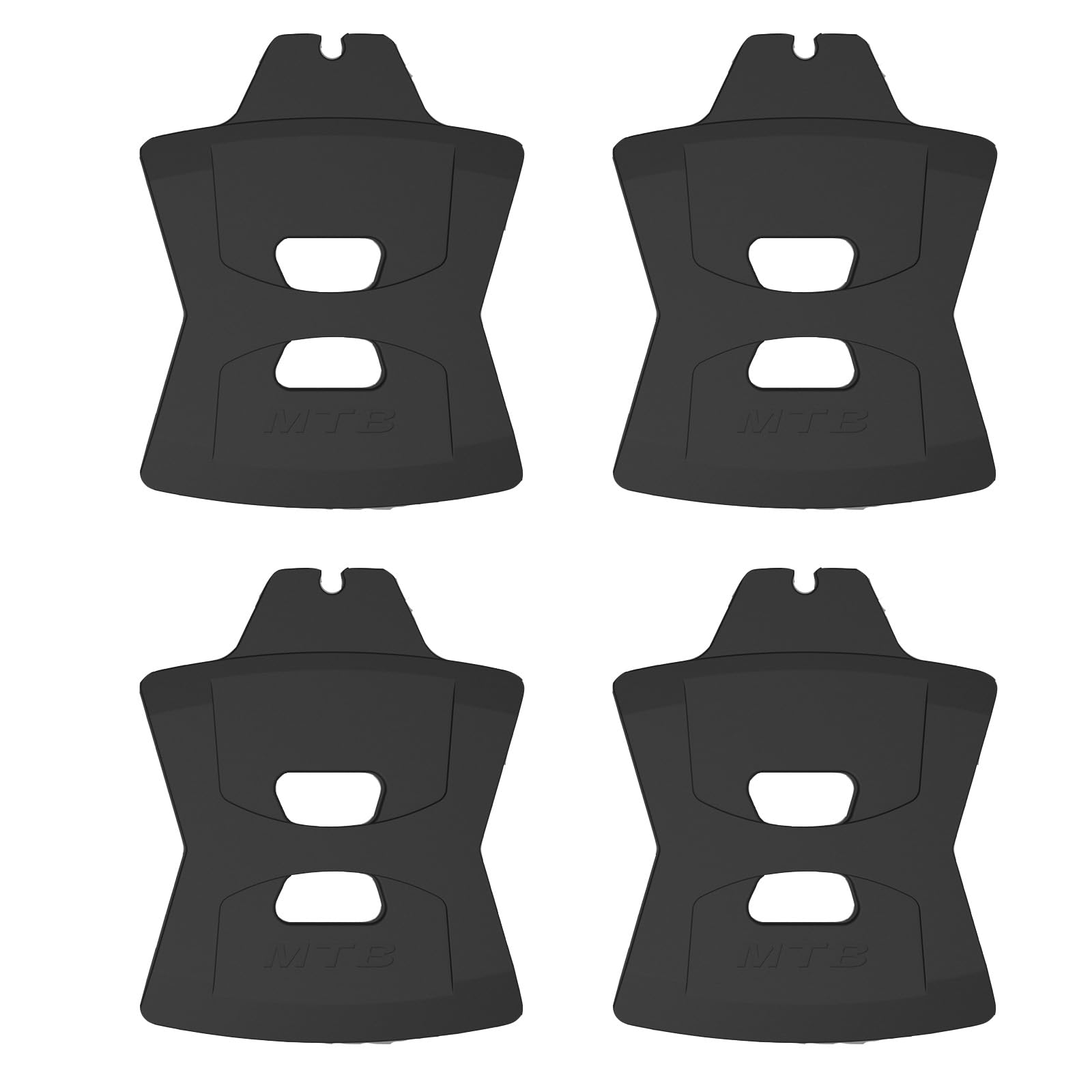 4pcs Disc Brake Pad Spacer Hydraulic Disc Brake Pad Spreader Insert for SRAM Road MTB Disc Brake Pads (Black for MTB)