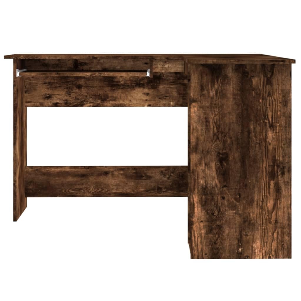 Scrivania angolare da gioco, scrivania per computer, scrivania da ufficio, adatta per soggiorno, sala giochi, ufficio, studio, incenso, 120 x 140 x 75 cm, materiale in legno