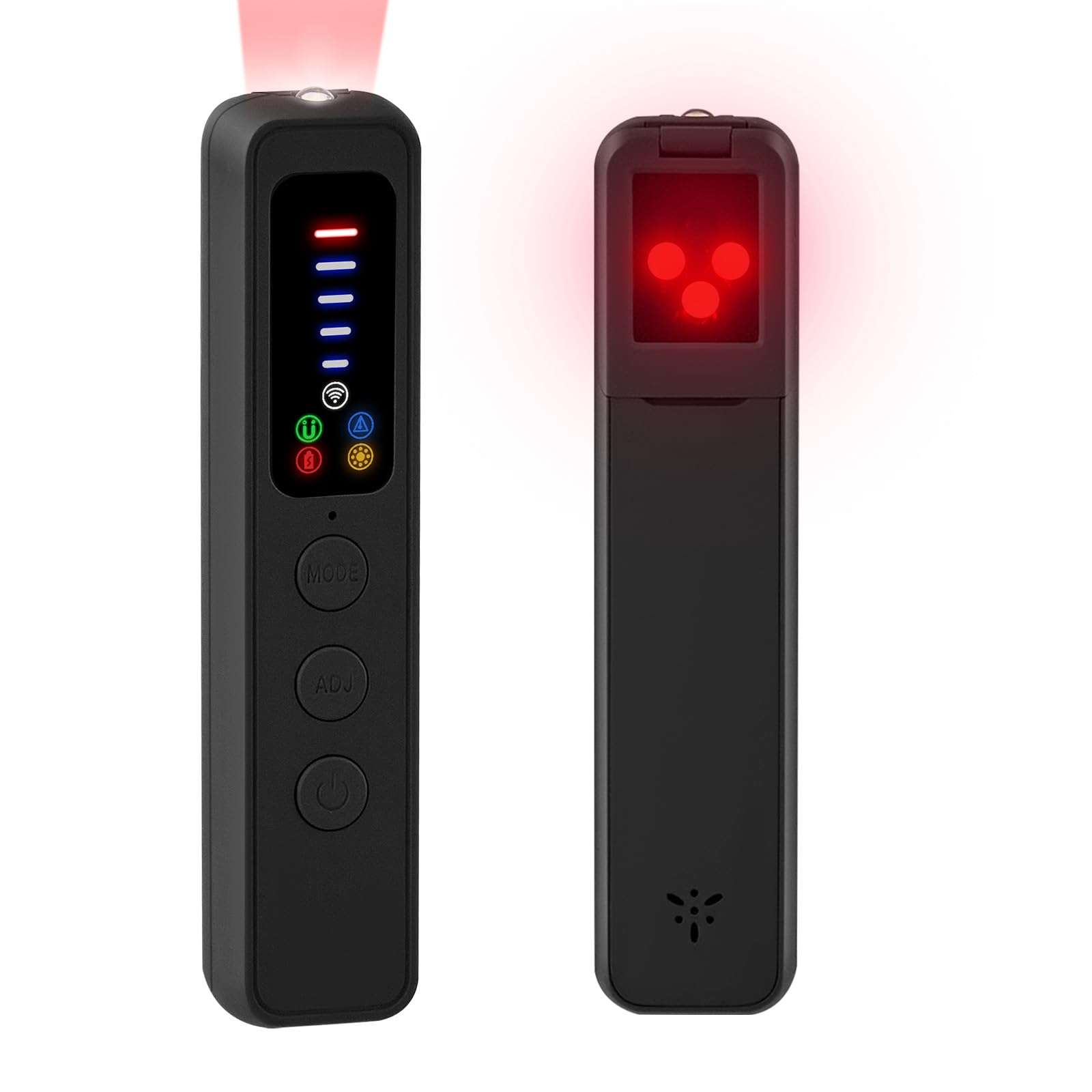 Détecteur de Caméra et Micro Espion, Détecteur de Caméra Cachée avec Détection RF et Champ Magnétique pour Hôtel, Bureau, Voiture, Voyage, Protection de la Vie Privée et Sécurité