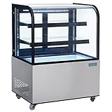 Polar cg841 Deli Display mit Gebogenes Glas, 270 l