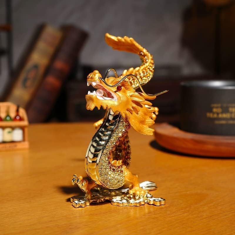 アイボリーナッツ 龍神様　彫刻　天然石　邪気払い・守神・幸運・金運 Amazon.co.jp: 龍の置物ゴールド クリスタル スピリチュアル 風水 昇運