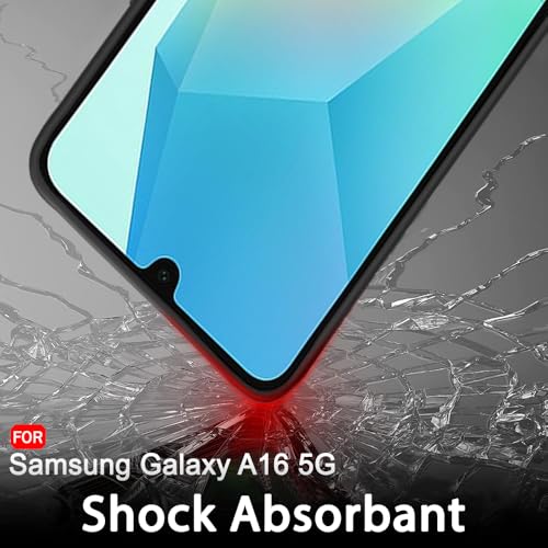 Image of TheGiftKart Sleek Back Cover Case for Samsung Galaxy A16 5G | Slim Fit Protective Design | Ultra Matte Finish | Camera Protection Bump | Soft Silicon Back Cover Case for Samsung A16 (Silicone, Black)