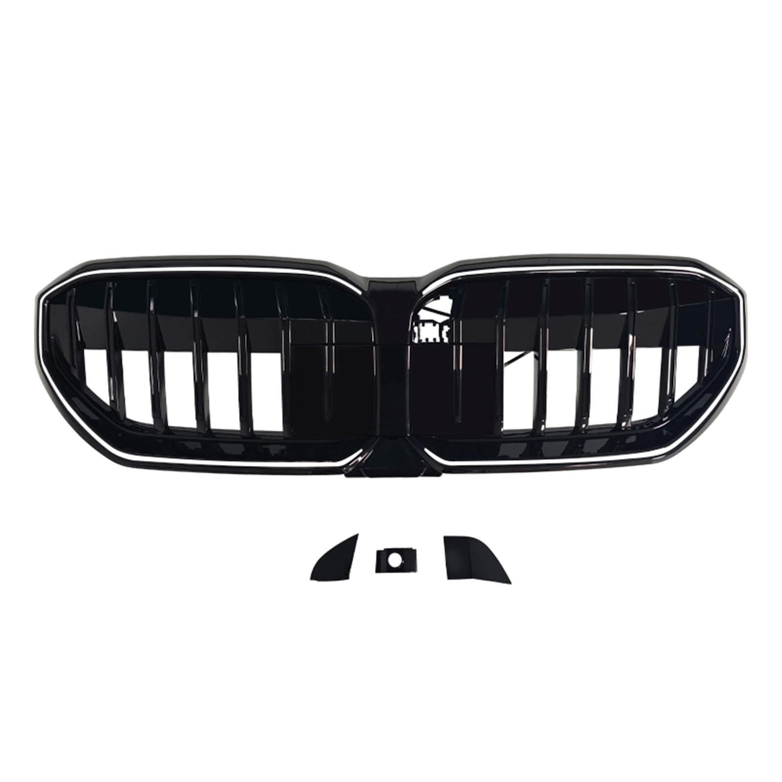 Topteng Single Slat Front Bumper Grille Grill with LED Light for BMW 5 Series I5 G60 G61 G68 2024 2025 2026