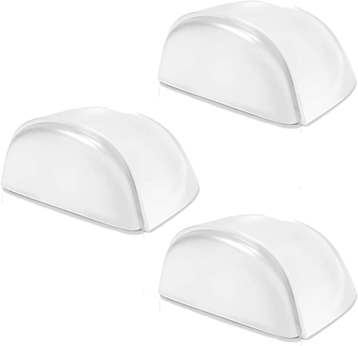 VIDELLY 3 Pieces Door Stopper Transparent SelfAdhesive