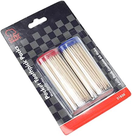 Chef Craft Select Bamboo Pocket Toothpicks, 60 Count 2 Piece Set, Natural image 4