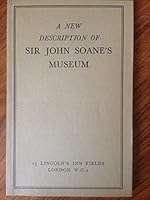 A new description of Sir John Soane's Museum B0007C266W Book Cover