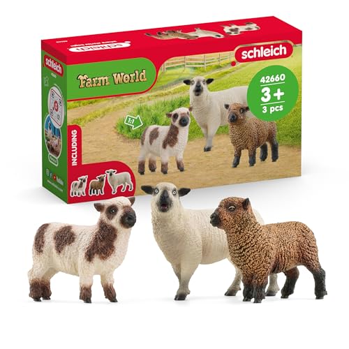 SCHLEICH 42660 Schaffreunde, ab 3 Jahren, Farm World - Spielfigur, 5 x 19 x 11 cm