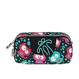 TOTTO AC52ECO003-1710Z-3E3 Estuche Escolar Dos Compartimentos, Negro