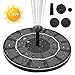 Produktbild Maxesla Solar Springbrunnen - 1.4W Solarbrunnen Outdoor Wasserpumpe Solar Schwimmender Fontäne Pumpe,Springbrunnen,Fontäne Pumpe mit 4 Fontänenstile für Garten, Vogel-Bad,Teich, Gartendeko