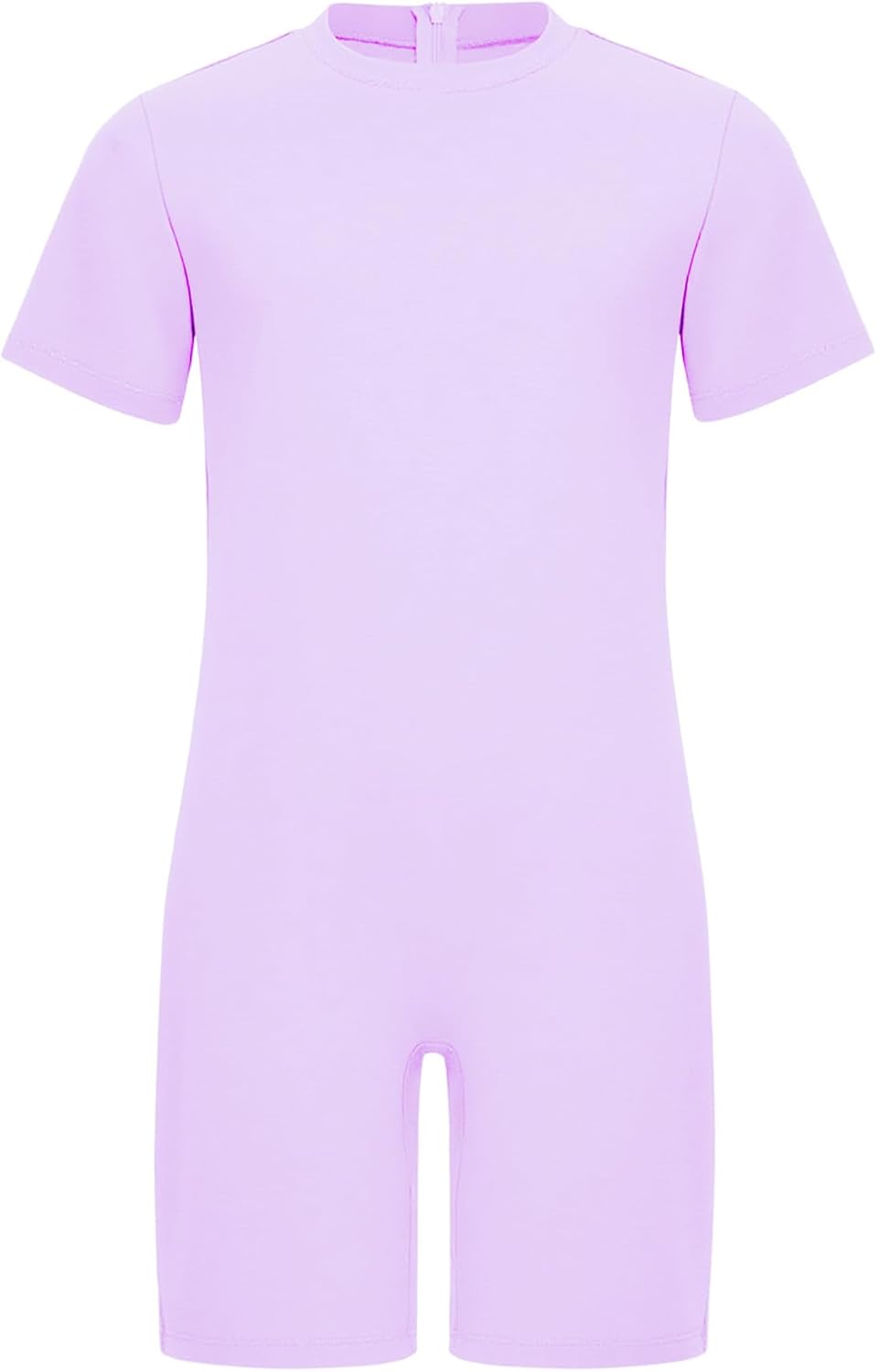JEATHA 3-Pack Adaptive Romper for Kids Girls Boys Autism Anti-strip Short Leg Jumpsuit with Special Needs Lavender 10 Years