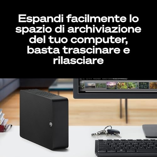 Seagate Expansion Desktop 6TB, Hard disk esterno, 3.5", USB 3.0, Data Rescue Service (STKP6000400) - 5
