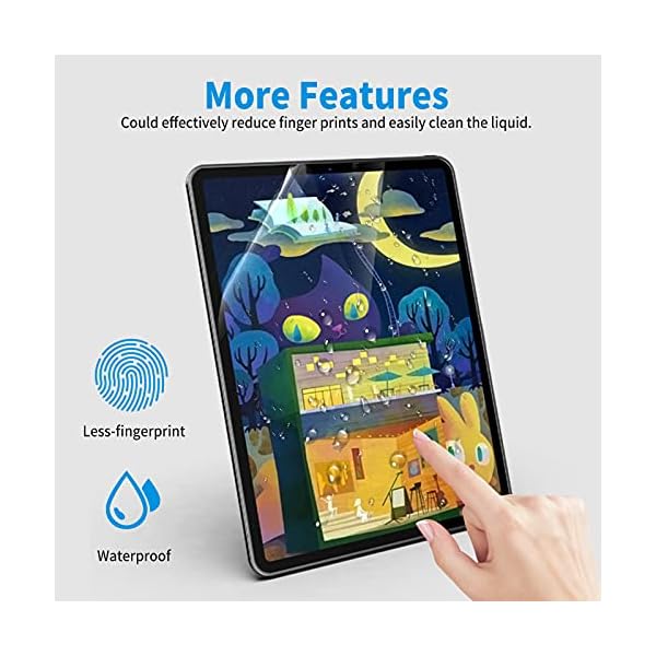 XIRON 2 Stück Paperfeel Schutzfolie Kompatibel mit iPad Pro 12.9 Zoll (2022/2021/2020/2018), iPad Pro 12.9 Matt Papier… – Bild 8