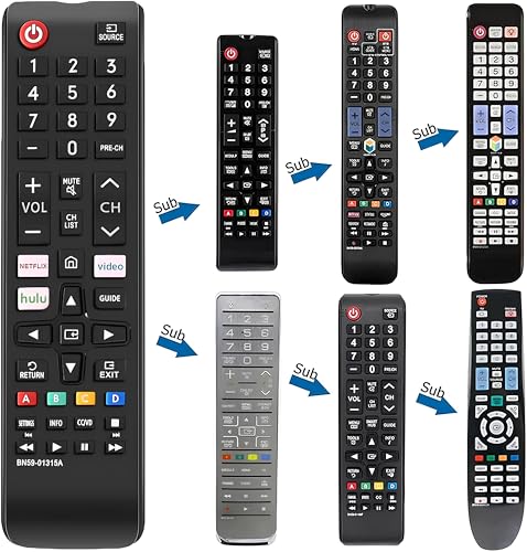 Image of Universal Remote Control for All Samsang TV Remote Compatible All Samsung LCD LED HDTV 3D Smart TVs Models (for Samsung TV Remote)